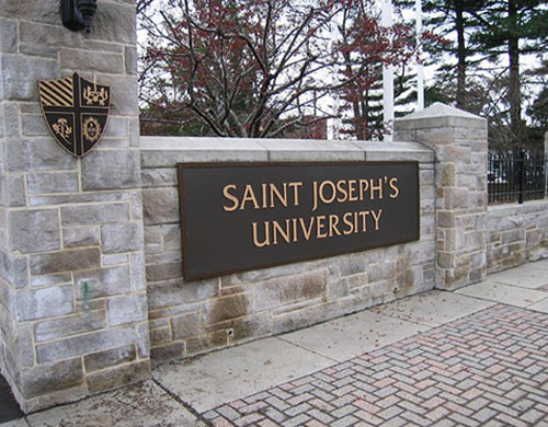 saint joseph's university sign